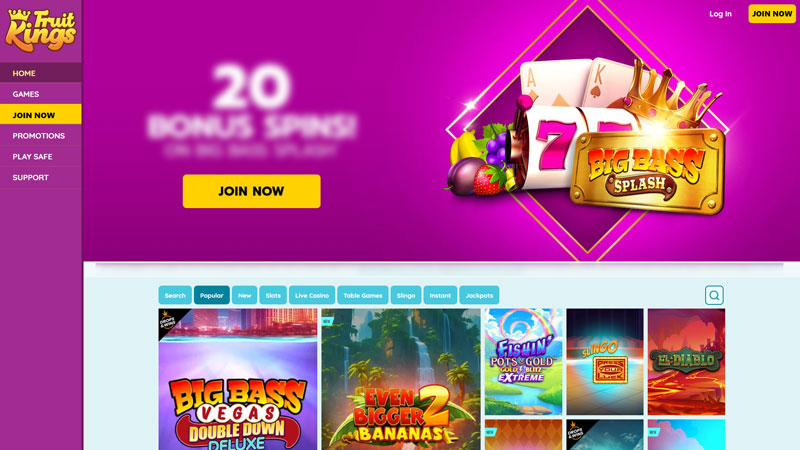 fruit-kings lobby screenshot