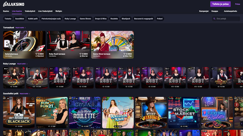 galaksino live screenshot