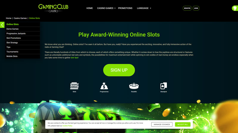 gaming-club-casino slots screenshot