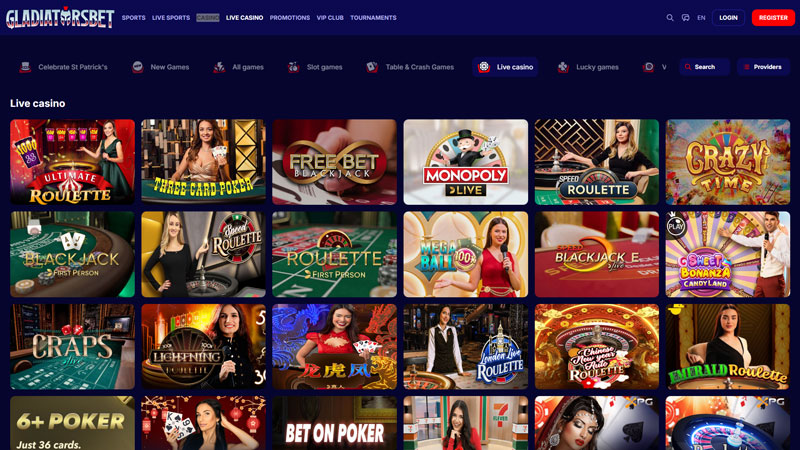 Thumbnail gladiatorsbet live