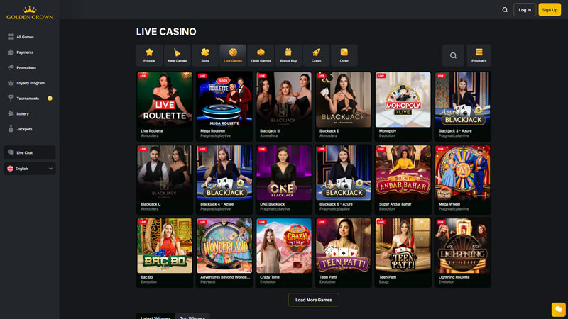 golden-crown live screenshot