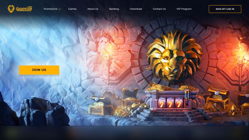golden-lion-casino lobby screenshot