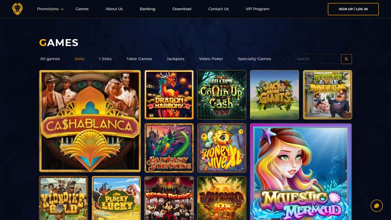 golden-lion-casino slots screenshot