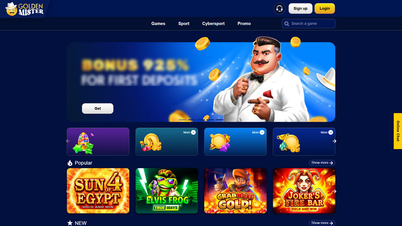 golden-mister lobby screenshot