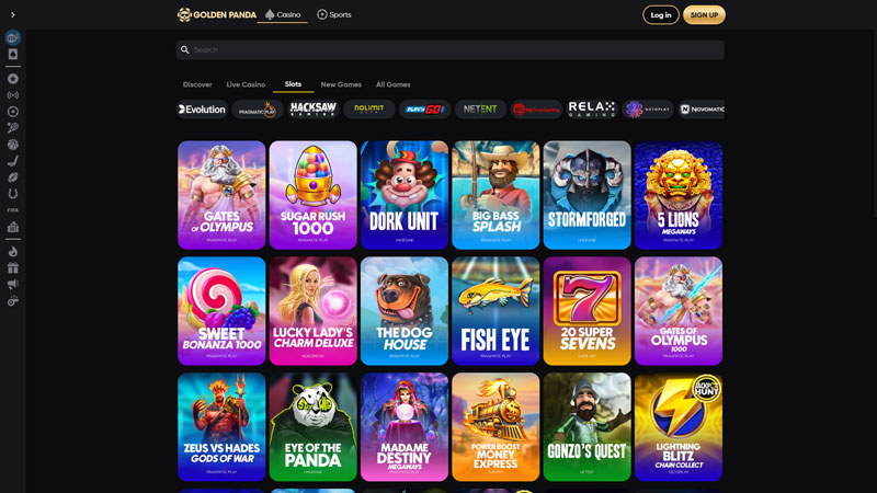 golden-panda slots screenshot