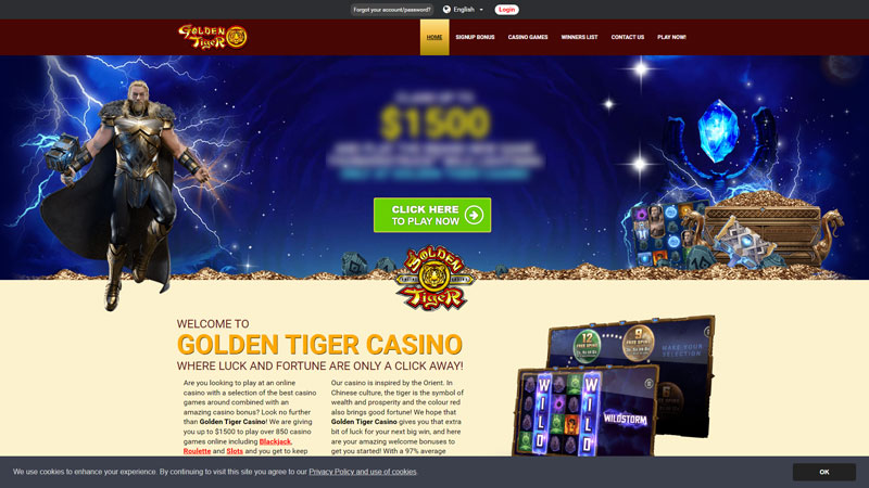 golden-tiger lobby screenshot