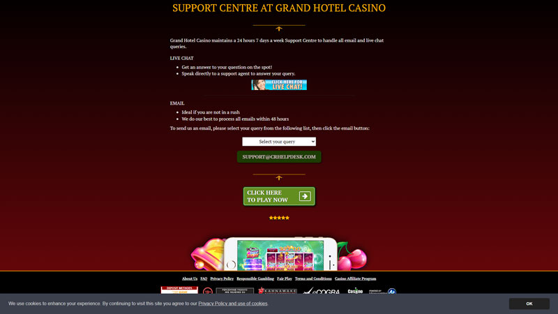grand-hotel-casino support screenshot