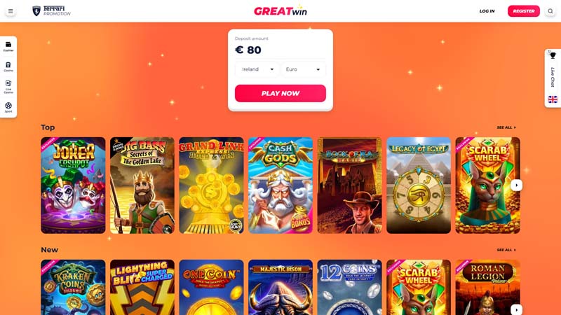 greatwin lobby screenshot