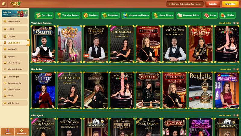 greenluck live screenshot