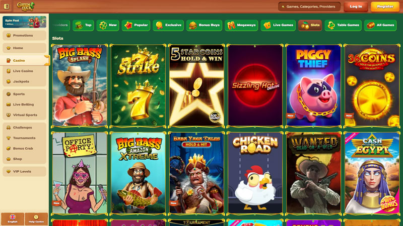 greenluck slots screenshot