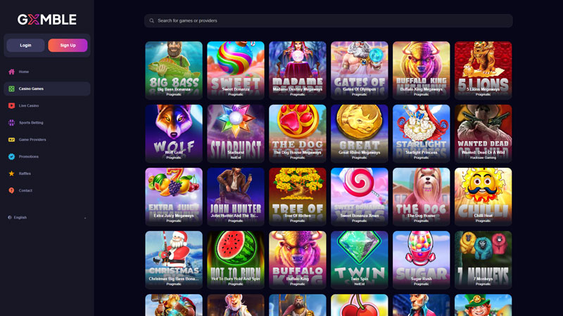 gxmble slots screenshot