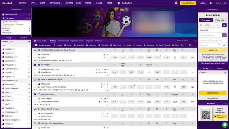 helabet lobby screenshot