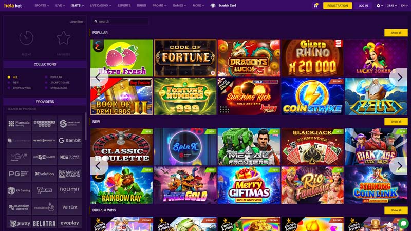 helabet slots screenshot