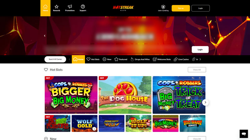 hot-streak lobby screenshot