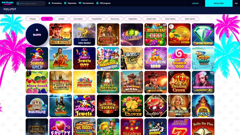 hotline-casino slots screenshot