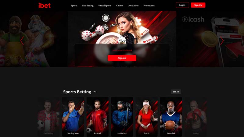 ibet lobby screenshot