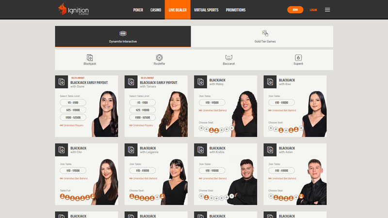 ignition-casino live screenshot