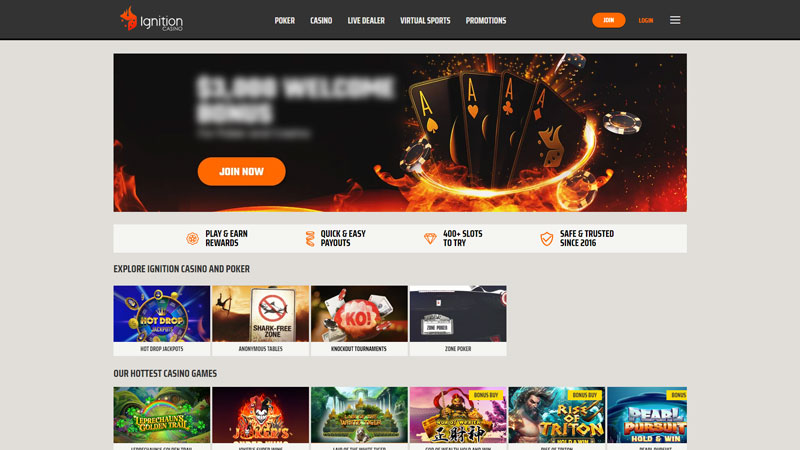 ignition-casino lobby screenshot