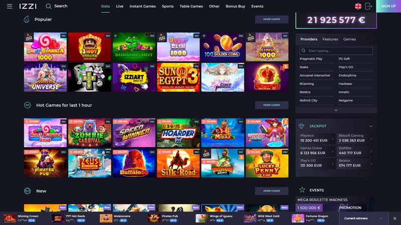 izzi slots screenshot