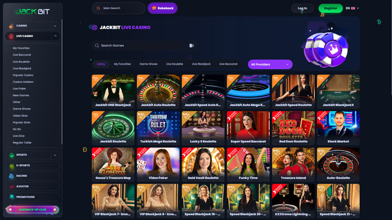 jackbit live screenshot