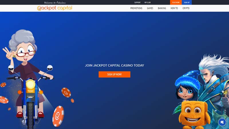 jackpot-capital-casino lobby screenshot