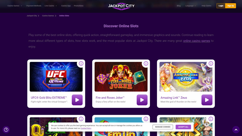 jackpot-city-casino slots screenshot