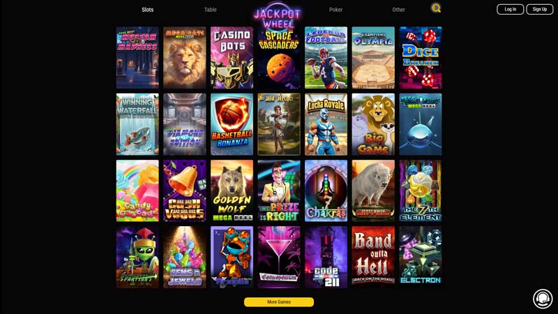 jackpot-wheel-casino slots screenshot
