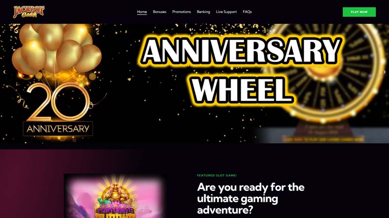 jackpotcash lobby screenshot