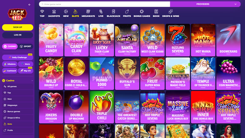 jacktop slots screenshot
