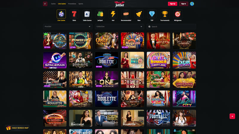jettbet live screenshot