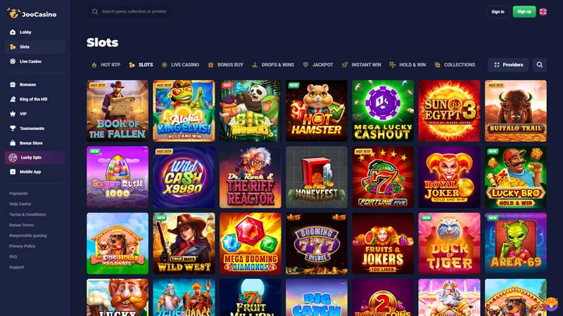 joo-casino slots screenshot