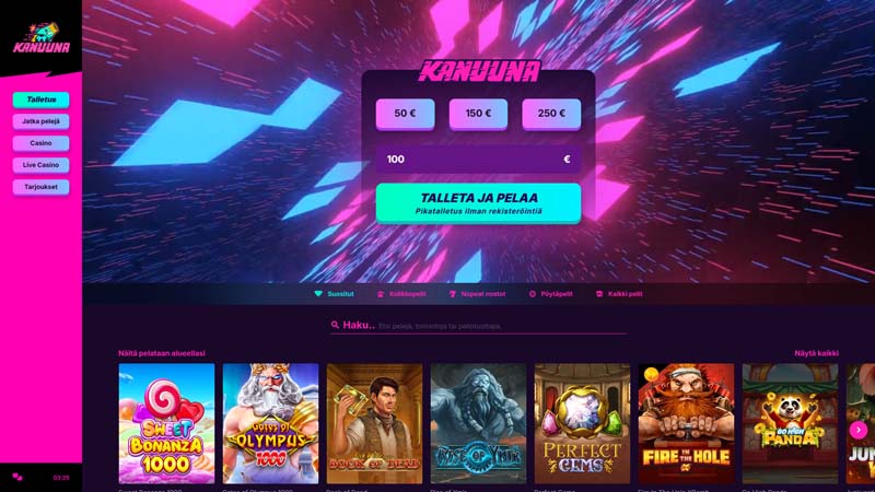 kanuuna lobby screenshot