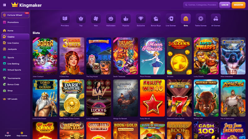 kingmaker slots screenshot