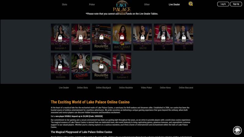 lake-palace-casino live screenshot