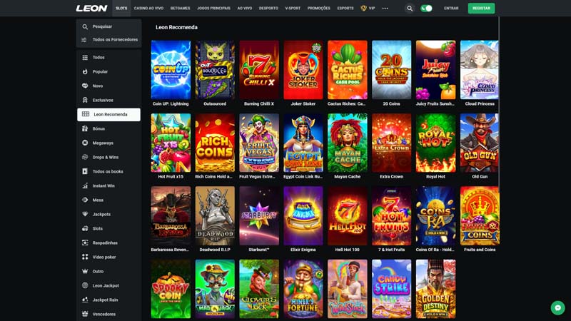 leon slots screenshot