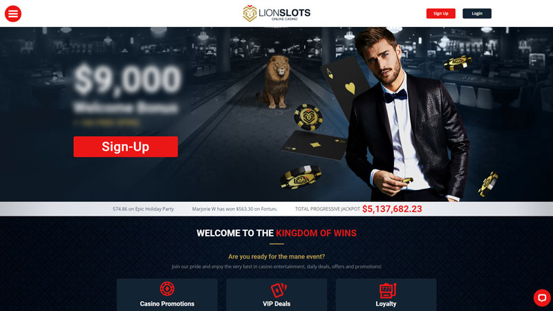 lion-slots lobby screenshot