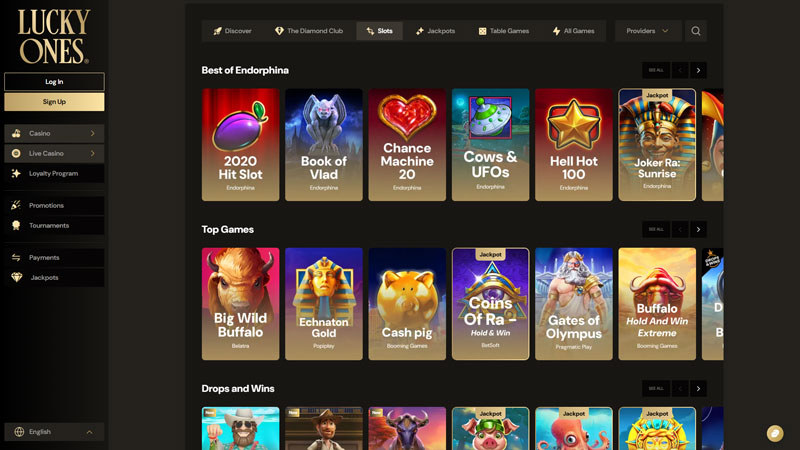 lucky-ones slots screenshot