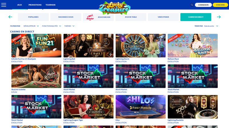 lucky-treasure live screenshot