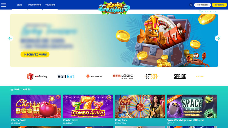 lucky-treasure lobby screenshot