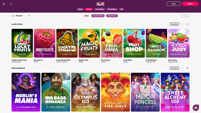 Thumbnail luckyfruits slots
