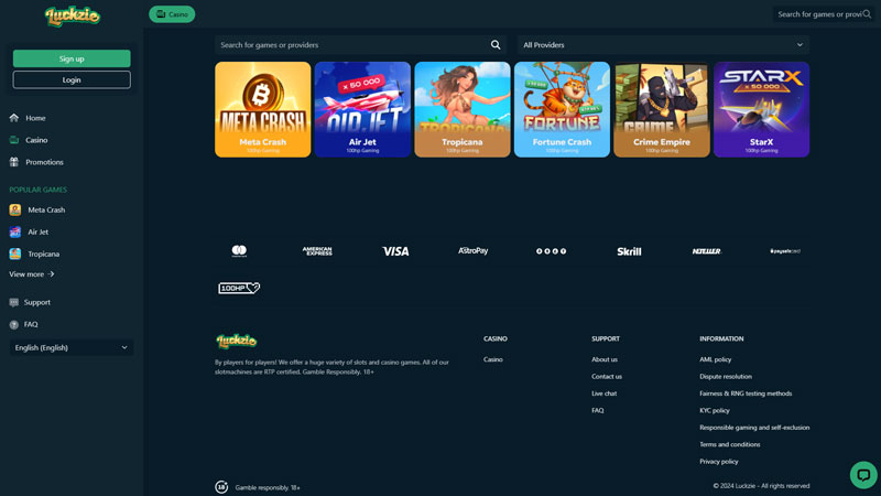 luckzie slots screenshot