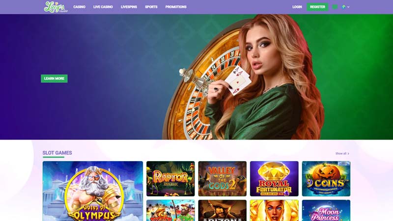 lucys-casino lobby screenshot