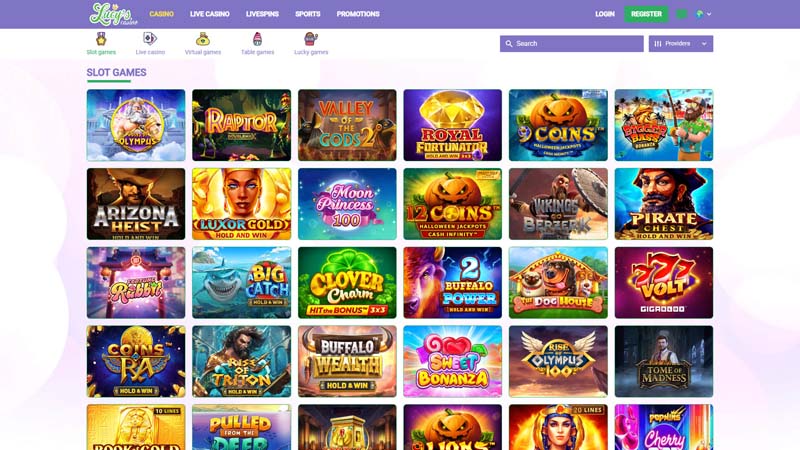 lucys-casino slots screenshot