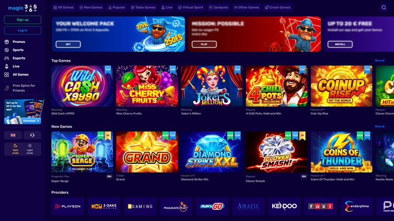 Thumbnail magic365 lobby