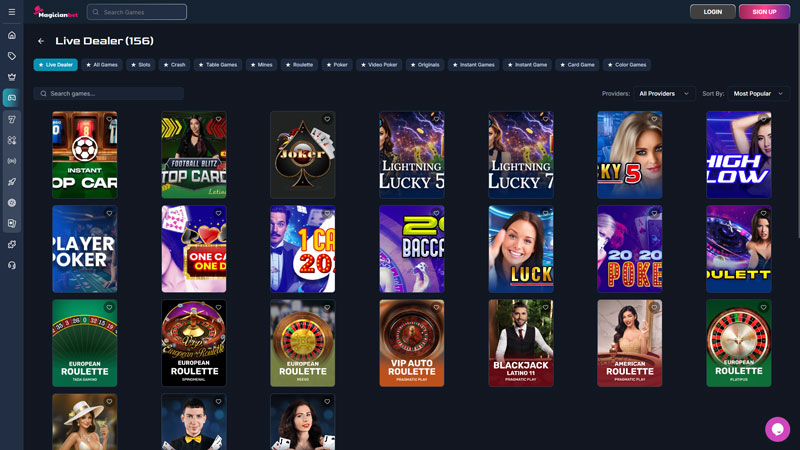 magicianbet live screenshot