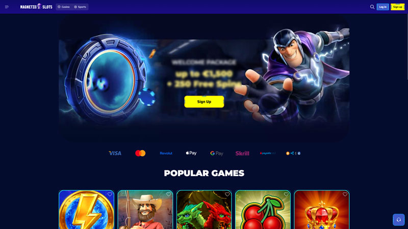 magneticslots lobby screenshot