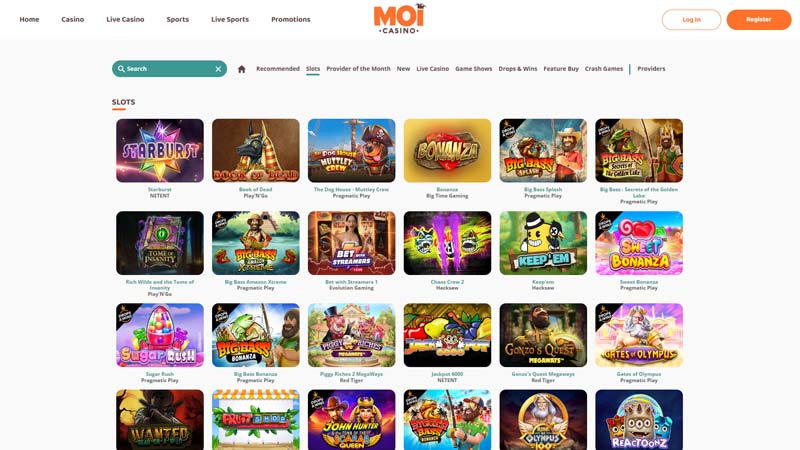 moi-casino slots screenshot