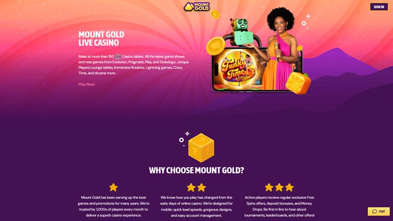 mount-gold-casino live screenshot