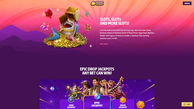 mount-gold-casino slots screenshot