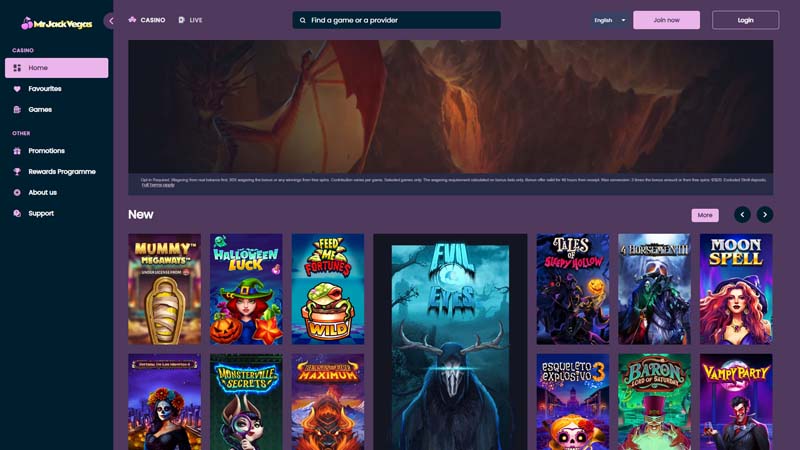 mr-jack-vegas-casino lobby screenshot